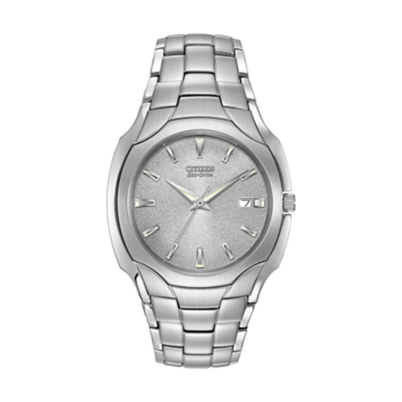 Men's Citizen Eco-Drive® Watch with Silver-Tone Dial (Model: BM6010-55A)|Peoples Jewellers