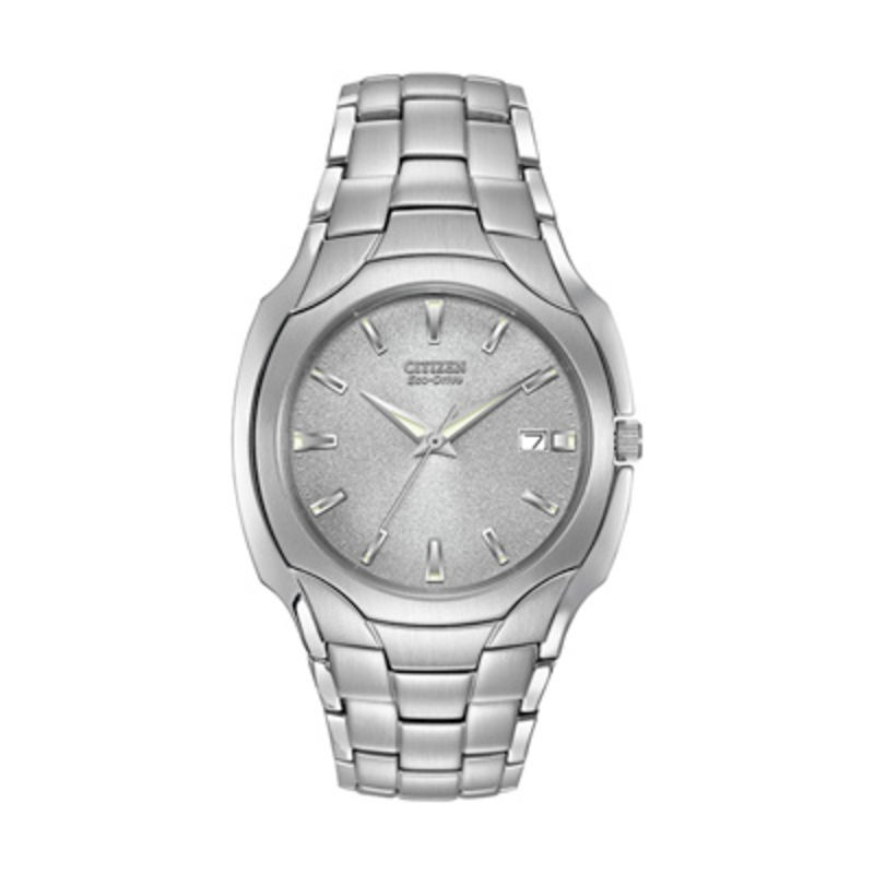Main Image 1 of Men's Citizen Eco-Drive® Watch with Silver-Tone Dial (Model: BM6010-55A)