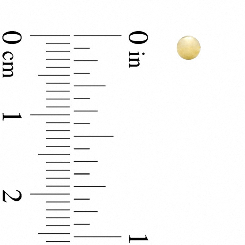 Main Image 2 of Three-Piece 3.0mm Ball Stud Earrings Set in 14K Tri-Coloured Gold
