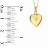 Thumbnail Image 2 of Child's Diamond Accent Locket in 10K Gold - 13"