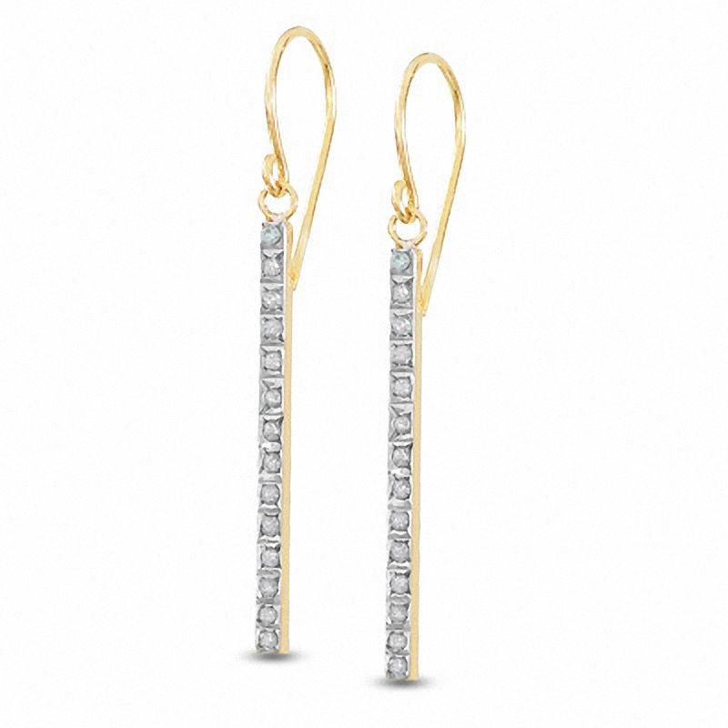 Diamond Fascination™ Stick Earrings in 14K Gold