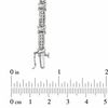 Thumbnail Image 3 of 1.00 CT. T.W. Diamond Channel "X" Bracelet in 10K White Gold