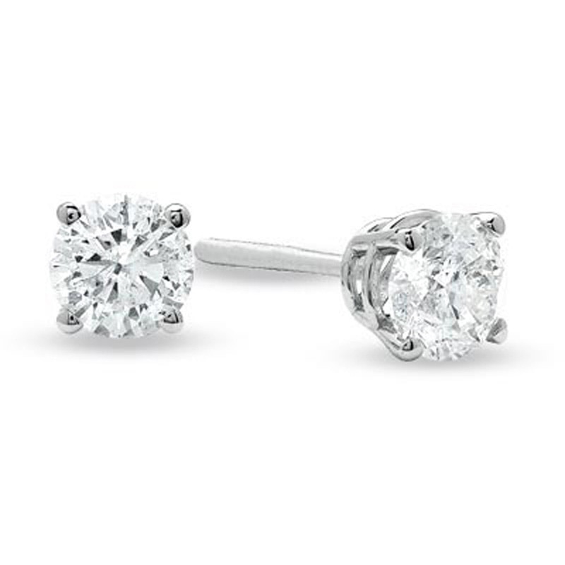 Celebration Canadian Lux® CT. T.W. Diamond Earrings in 14K White Gold (I/SI2)|Peoples Jewellers