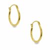 14K Gold 15mm Square Hoop Earrings
