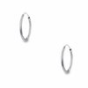 Thumbnail Image 1 of 13mm Hoop Earrings in 14K White Gold