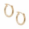 13mm Diamond-Cut Hoop Earrings in 14K Gold