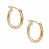 Thumbnail Image 0 of 1.65 X 13mm Diamond-Cut Hoop Earrings in 14K Gold