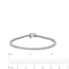 Thumbnail Image 2 of 1.00 CT. T.W. Diamond Flower Tennis Bracelet in 10K White Gold