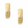 Thumbnail Image 0 of 14K Gold Hammered Half Hoop Earrings
