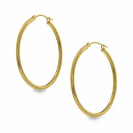 Medium Hoop Earrings in 14K Gold