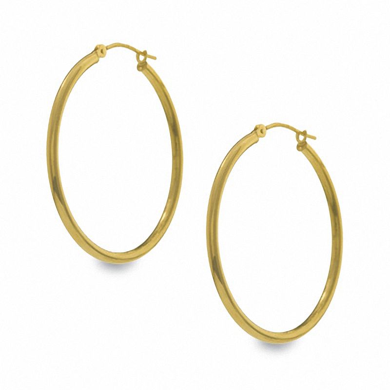 Medium Hoop Earrings in 14K Gold|Peoples Jewellers