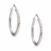 14K White Gold 20mm Hoop Earrings