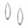 Thumbnail Image 0 of 14K White Gold 1.65 X 20mm Hoop Earrings