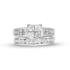 Thumbnail Image 4 of 2.00 CT. T.W. Quad Princess-Cut Diamond Bridal Set in 14K White Gold