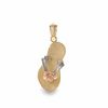 Thumbnail Image 1 of 10K Tri-Colour Gold Sandal Charm Pendant