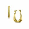 Thumbnail Image 0 of 14K Gold Purse Hoop Earrings