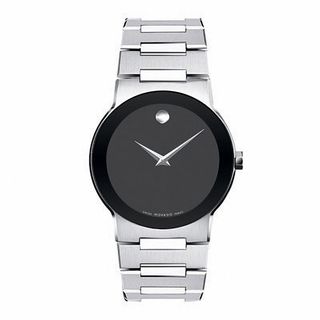 Men's Movado Safiro Watch with Black Museum Dial (Model: 0605803)