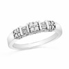 Thumbnail Image 1 of 0.25 CT. T.W. Diamond Clover Band in 10K White Gold