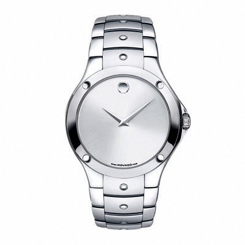 Men's Movado SE Stainless Steel Watch with Silver Dial (Model: 0605789)|Peoples Jewellers
