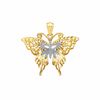 Butterfly Charm in 10K Two-Tone Gold