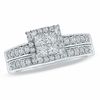 Thumbnail Image 0 of 0.50 CT. T.W. Princess-Cut Quad Diamond Bridal Set in 14K White Gold