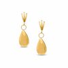 Thumbnail Image 1 of 14K Gold Short Teardrop Dangle Earrings