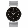 Men's Bulova Diamond Accent Watch with Black Dial (Model: 96D18)