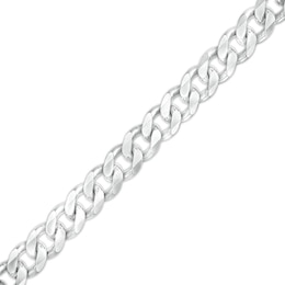Men's Curb Chain Bracelet in Sterling Silver - 9.0&quot;