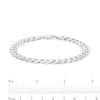 Thumbnail Image 3 of Men's Curb Chain Bracelet in Sterling Silver - 9.0"