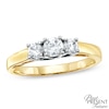 0.50 CT. T.W. Diamond Three Stone Engagement Ring in 14K Gold