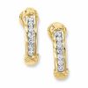 Thumbnail Image 0 of 1.00 CT. T.W. Diamond "X" Earrings in 10K Gold