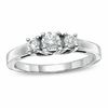 Thumbnail Image 0 of 0.50 CT. T.W. Diamond Three Stone Anniversary Ring in 14K White Gold