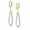 Thumbnail Image 0 of Diamond Fascination™ Open Teardrop Dangle Earrings in 14K Gold