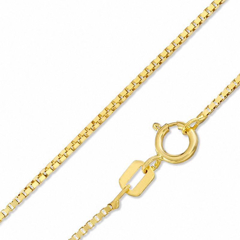 Ladies' 0.78mm Box Chain Necklace in 14K Gold