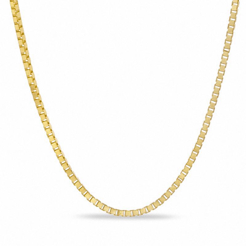 Ladies' 0.8mm Box Chain Necklace in 14K Gold - 18"|Peoples Jewellers