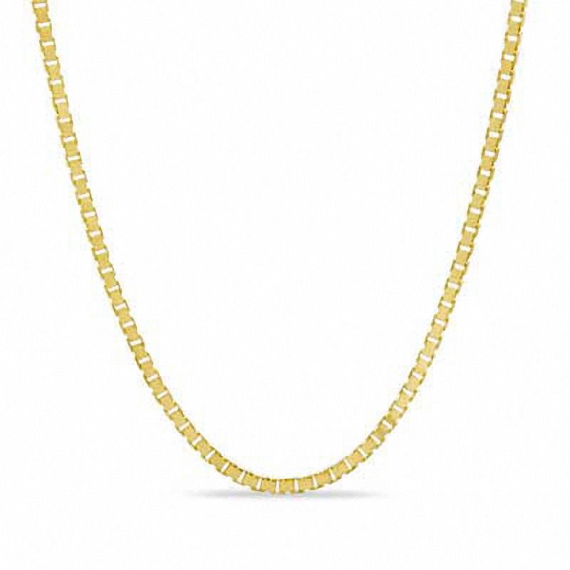 0.96mm Box Chain Necklace in 14K Gold