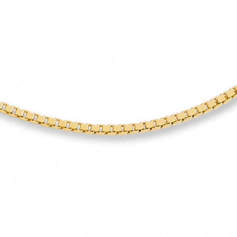 Ladies' 0.95mm Box Chain Necklace in 14K Gold - 18"|Peoples Jewellers