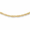 Ladies' 1.2mm Singapore Chain Necklace in 14K Gold - 18"