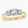 Thumbnail Image 0 of 1.25 CT. T.W. Diamond Three Stone Ring in 14K Gold