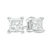Thumbnail Image 0 of 0.60 CT. T.W. Square-Cut Diamond Solitaire Stud Earrings in 14K White Gold