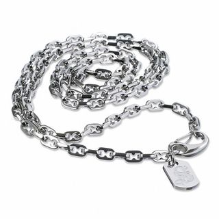 Simmons Jewelry Co. Men's Stainless Steel Mini Razor Link Chain ...
