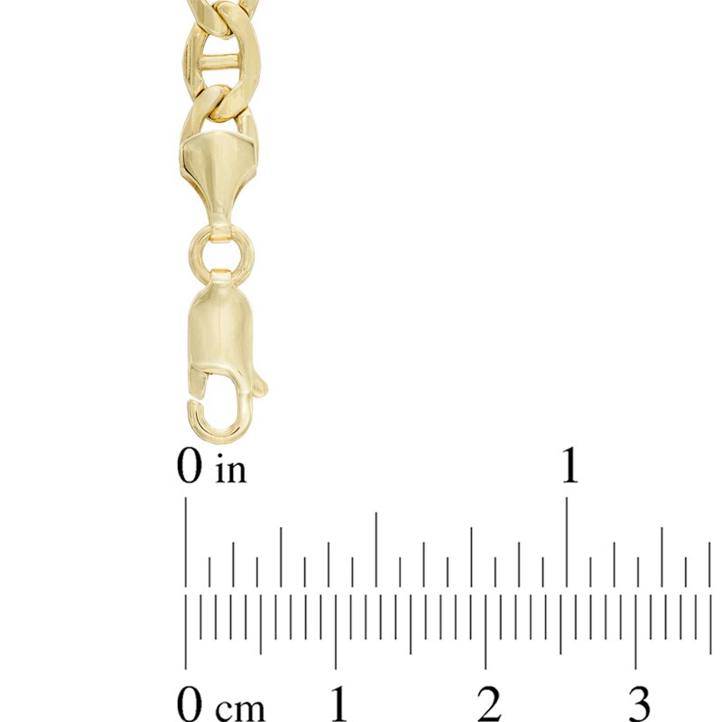 Main Image 2 of Men's 120 Gauge Mariner Bar Chain Bracelet in 10K Gold - 8.5"