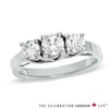 Thumbnail Image 1 of Celebration Canadian Lux® 1.00 CT. T.W. Certified Diamond Three Stone Ring in 18K White Gold (I/SI2)