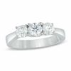 Thumbnail Image 0 of 1.00 CT. T.W. Canadian Certified Diamond Three Stone Engagement Ring in 18K White Gold (I/SI2)