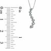 Thumbnail Image 2 of 0.09 CT. T.W. Journey Diamond Curve Pendant in 10K White Gold