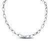 Thumbnail Image 2 of Stainless Steel Square Link Chain Necklace and Bracelet Set