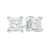 Thumbnail Image 1 of 0.08 CT. T.W. Princess-Cut Diamond Solitaire Stud Earrings in 14K White Gold (J/I2)