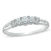 Thumbnail Image 1 of 0.33 CT. T.W. Diamond Past Present Future® Ring in 14K White Gold