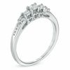 Thumbnail Image 2 of 0.33 CT. T.W. Diamond Past Present Future® Ring in 14K White Gold
