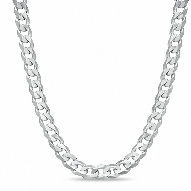 Men's 11.0mm Curb Chain Necklace in Sterling Silver - 22"|Peoples Jewellers